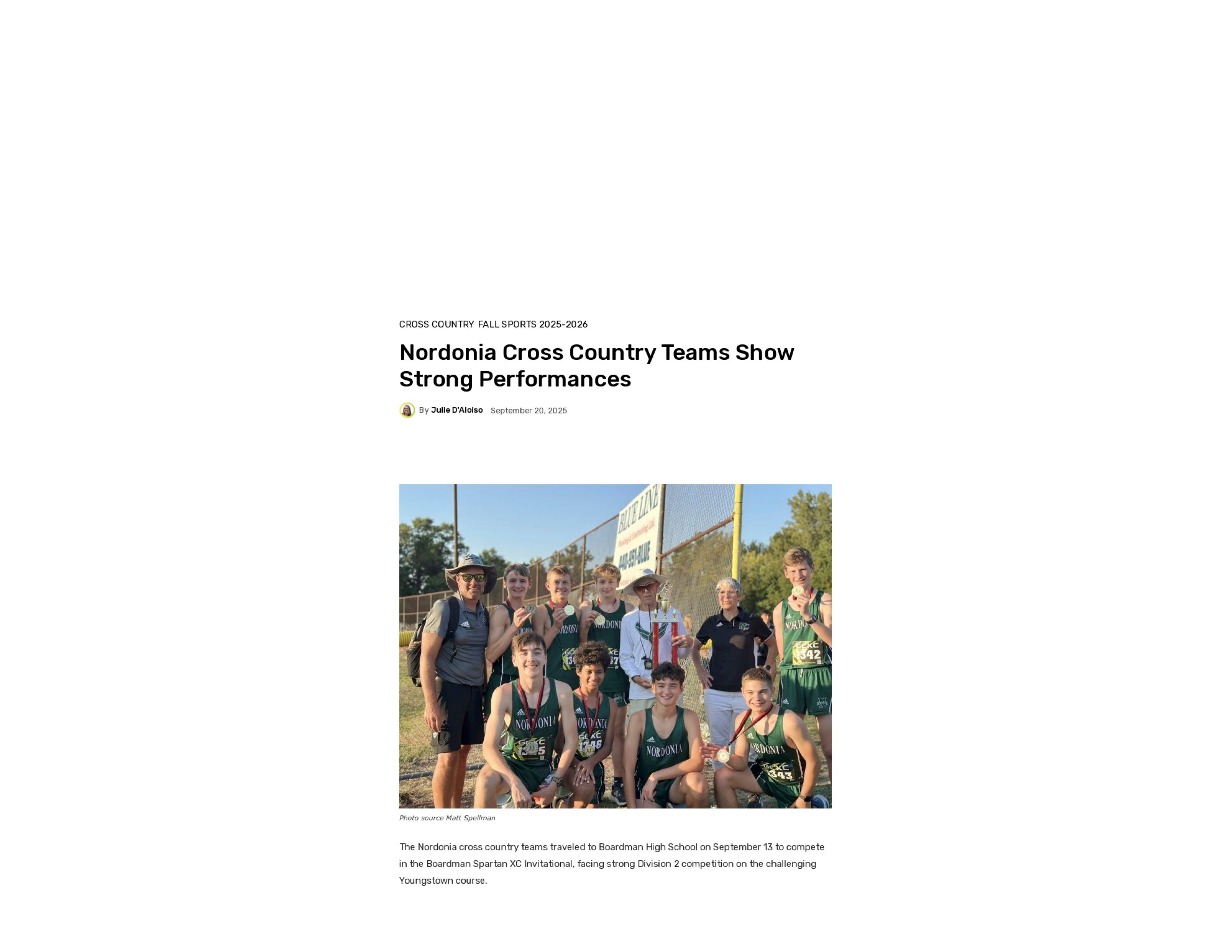 2025 09 20 Nordoniahills News Cross Country Article Photo
